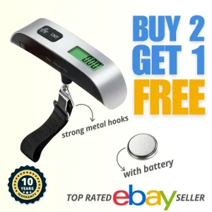Digital Luggage Scale 50kg 110lb/ 50kg LCD Hanging Scale for Travel Suitcase