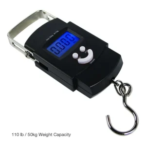 50kg 110lbs Travel Scale Digital Hanging Luggage Weight Electronic