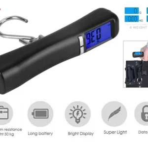 50kg Digital Luggage Weighing Scale Portable Handheld Travel Suitcase Weight UK