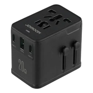 UNIVERSAL TRAVEL ADAPTER WORLDWIDE MULTI FAST CHARGER PLUG UK EU AU US JP USB C